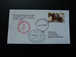 Lettre Premier Vol First Flight Cover Puerto Rico To New York Airbus A320 Lufthansa 2009 - 3c. 1961-... Briefe U. Dokumente