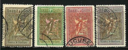 ● ROMANIA 1906 ֍ BENEFICENZA IV ● N. 168 / 71 Usati ● Serie Completa ● Cat. ? € ● Lotto N. 1753 ● - Oblitérés