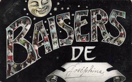 FANTAISIES - Baiser De Joséphine - Lune - Etoiles - Carte Postale Ancienne - Autres & Non Classés