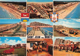 FRANCE - Saint Jean De Monts (Vendée) - Multi-vues - Animé  - Carte Postale - Saint Jean De Monts