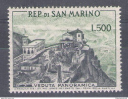 1958 San Marino, N. 475 - 500 Lire Grigio E Verde - MNH** - Autres & Non Classés