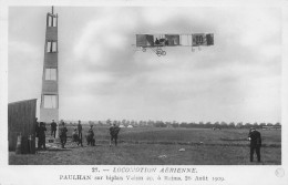 CPA Meeting Reims 26 Août 1909, Paulhan Sur Biplan - Locomotion Aérienne - Carte Rose N° 27     L2961 - Riunioni