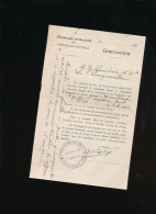 Commission Cantonale Des Dommages De Guerre G. Lemoine Et Cie La Longueville 1921 - Other & Unclassified