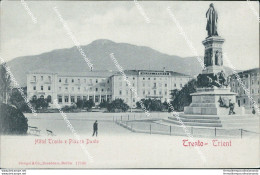 Ce496 Cartolina Trento Citta' Hotel Trento E Piazza Dante Trentino Inizio 900 - Trento