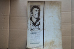 Original Photo Press 20x28cm René Desmaison Rescued Alive After 15 Days Freezing Cold Mountaineering Escalade - Sports