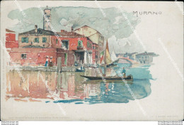 Ce491 Cartolina Murano Pittorica Venezia Veneto Inizio 900 - Venezia (Venice)
