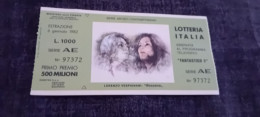 BIGLIETTO LOTTERIA ITALIA 1982 - Lottery Tickets