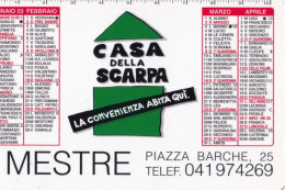 Calendarietto - Casa Della Scarpa - Mestre - Anno 2003 - Tamaño Pequeño : 2001-...