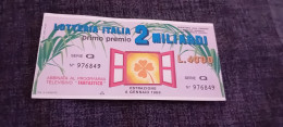 BIGLIETTO LOTTERIA ITALIA 1987 - Loterijbiljetten