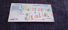 BIGLIETTO LOTTERIA ITALIA 1986 - Lotterielose