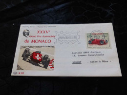 L-17 ,  FDC, Lettre De Laboratoire, Monaco, Grand Prix Automobile , 1967 - FDC