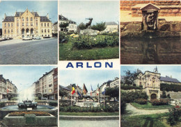 BELGIQUE - Arlon - Multivues - Fontaine - Jet D'eaux - Statue - Carte Postale - Arlon