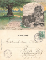 67 Hohbarr Illustration Paysage Zabern Saverne Ruines Chateau CPA + Timbre Reich Cachet 1903 - Saverne