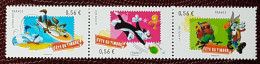 France 2009 Fête Du Timbre YT 4338 4339 4340 Se Tenant Neufs** - Unused Stamps