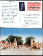 Indonesia Postcard Mailed To Czechoslovakia 1965. Fleet Ship Stamp - Indonésie