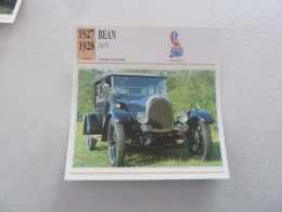 1927-1928 - Voitures Populaires - Bean - 18/50 - Grande Bretagne - Fiche Technique - - Passenger Cars