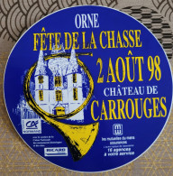 Autocollant Chasse, Pêche, Château Carrouges, Orne ,1998 - Aufkleber