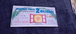 BIGLIETTO LOTTERIA ITALIA 1987 - Lotterielose