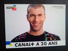 Carte Postale Canal + A 20 Ans, Zidane - Sportler