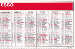 Calendarietto - ESSO - La Petrolben - Di Benedetti Domenico - Roma - Anno 2003 - Formato Piccolo : 2001-...
