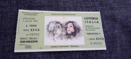 BIGLIETTO LOTTERIA ITALIA 1982 - Loterijbiljetten