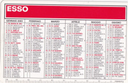 Calendarietto - ESSO - Stazione Rifornimento - Remi Eligio - Villanuova Sul Clisi - Anno 2003 - Formato Piccolo : 2001-...