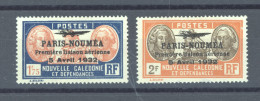 Nouvelle Calédonie  -  Avion  :  Yv  23-24  (*) - Unused Stamps