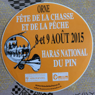 Autocollant Chasse,  Pêche,château Carrouges, Orne,2015 - Stickers