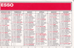 Calendarietto - ESSO - Stazione Rifornimento - Santonocito Angelo - Belpasso - Catania - Anno 2003 - Petit Format : 2001-...