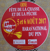 Autocollant Chasse,  Pêche, Château Carrouges, Orne, 2017 - Pegatinas