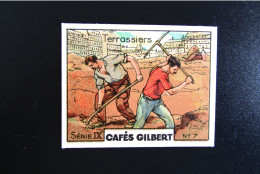 Chromo "Cafés GILBERT" - Série 9 "LES METIERS" - Tee & Kaffee