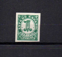 1 BRIEFMARKEN SPANIEN  / ESTADO ESPANOL 1 CENTIMO - Unused Stamps