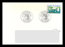 2 13	005	-	Oblitération  "Poste France"  -  RICCIONE 91  Le 30/08 Au 1/09  - 1991 - Briefmarkenausstellungen