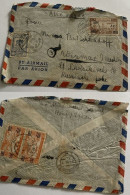Syria Homs Cover Mailed To Germany 1950. Ovpr Stamps - Siria