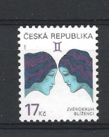 Ceska Rep. 2002 Zodiac Def. Gemini Y.T. 305 ** - Unused Stamps
