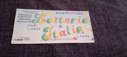 BIGLIETTO LOTTERIA ITALIA 1986 - Loterijbiljetten