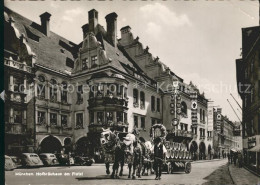 71942115 Muenchen Hofbraeuhaus Am Platzl Bier Pferdewagen Tracht Muenchen - Muenchen