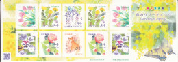 2021 Japan Spring Flowers Butterflies Dogs Complete Booklet MNH @ BELOW FACE VALUE - Neufs