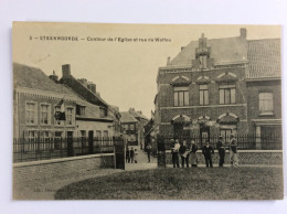 STEENWOORDE (59) :Contour De L'Eglise Et Rue De Wattou - édit. Decoopman - 1906 - Belle Animation - Steenvoorde