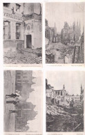 Lot 4 Cpa Leuven Incendie  1919 - Leuven