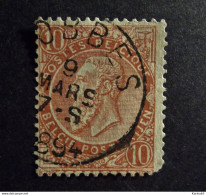 Belgie Belgique - 1893 - COB/OBP  57 -  1 Value  - Lobbes - 1894 - 1893-1900 Fijne Baard