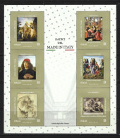 ● 2023 ITALIA  ● Made In Italy ● Arte ● Verrocchio, Botticelli, Leonardo Da Vinci, Ghirlandaio, Botticino, Signorelli ● - Blocks & Sheetlets