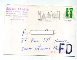 Lettre Flamme Crecy Histoire Fausse Direction +  Flamme Rue Chapelle - Mechanical Postmarks (Advertisement)