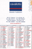 Calendarietto - Libreria - Cavallotto - Catania  - Anno 2003 - Petit Format : 2001-...