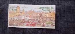 BIGLIETTO LOTTERIA DI VENEZIA 1985 - Loterijbiljetten