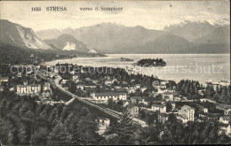 71941784 Stresa Lago Maggiore Verso Il Sempione Alpenpanorama  - Altri & Non Classificati