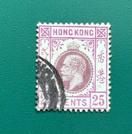 Hong Kong 1912-21 Used 25c Purple & Magenta (Type B) - Ungebraucht