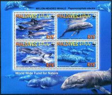 Maldives - 2009 - Marine Mammals (Dolphins) - Yv 3957/60 (ss) - Delfines