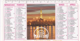 Calendarietto - Marconi - Bologna - Anno 2004 - Formato Piccolo : 2001-...