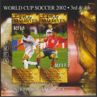Maldives - 2002 - World Cup: Korea X Turkey - Yv Bf 512 - 2002 – Südkorea / Japan